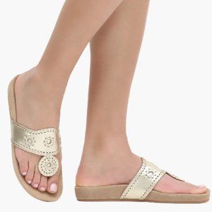 Jack Rogers Comfort Sandals in Platinum - size 8.5